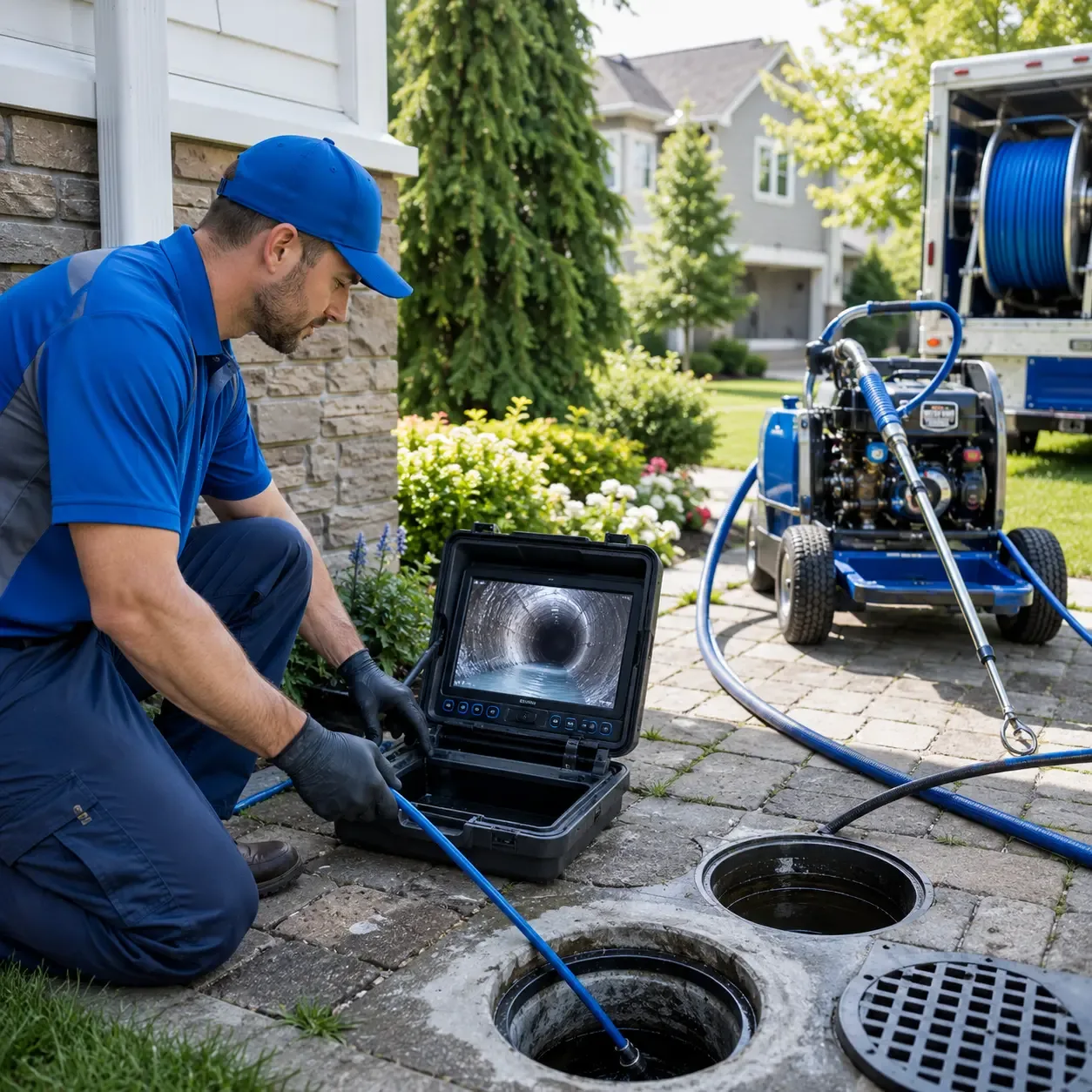 Outdoor drain cleaning professionals serving Charlotteville, NY